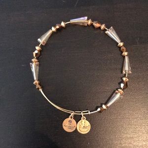 Alex and Ani gold beaded bracelet